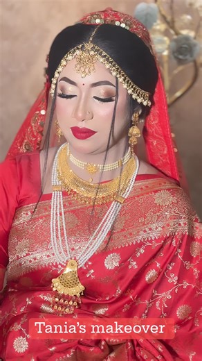 Traditional Red Bride Masha Allah ❤️❤️ | Tania's makeover