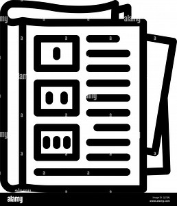 tutorial book line icon vector illustration Stock Vector Image & Art - Alamy
