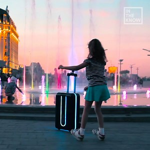 87K views · 500 reactions | This fully autonomous robotic suitcase follows as you walk  | In The Know Travel | Facebook
