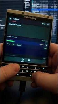 Mobile Development Powerhouse #blackberry #coding #ai #programming