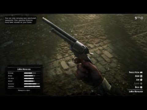 Red Dead Redemption 2:Where to find lemat revolver on ps4