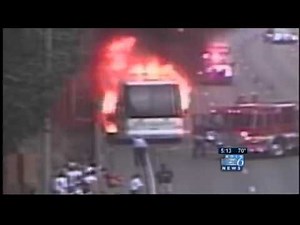 Battery malfunction caused bus fire