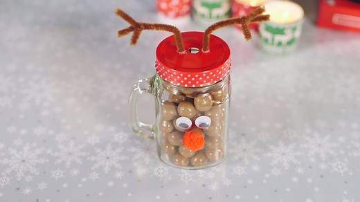 138K views · 449 reactions | This Reindeer Mason Jar is a cute and...
