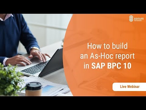 How to build an Ad-hoc report in SAP BPC 10