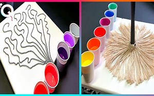 流体画艺术|用丙烯酸倒出的神奇线画作，效果太惊艳了