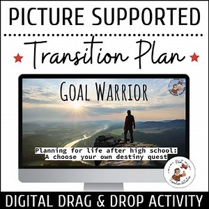 Transition Planning Goal Choice PPT Slidedeck Activity | Digital Vision Board