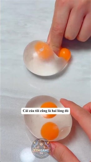 Trứng có 2 lòng đỏ #funny #shortvideo #giaitri