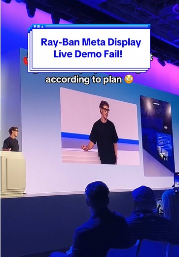 Ray-Ban Meta Display AI Glasses: Live Demo Fail at MetaConnect