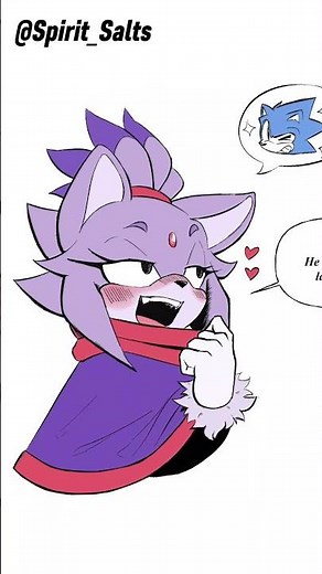 Blaze's TRUE Soulmate💙#sonicthehedgehog #comicdub #shorts #ship #blazethecat #outcomememories