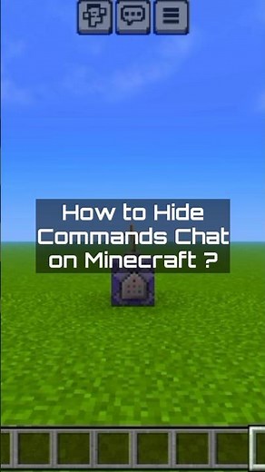 Hide commands INSTANTLY on MCPE Tutorial #minecraft
