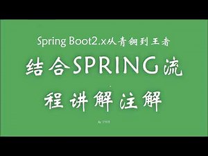 2 2 3 结合Spring请求处理流程讲解注解 SpringBoot从青铜到王者系列 教程