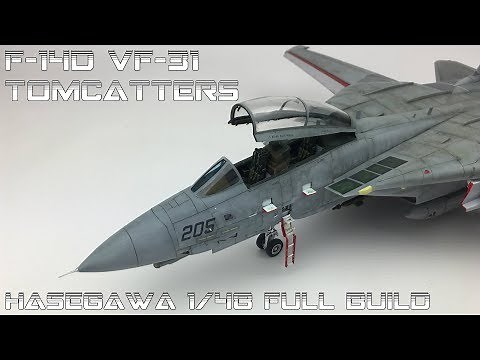 FULL VIDEO BUILD Hasegawa 1/48 F-14 VF 31 Tomcatters