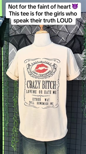 Certified Crazy Bitch T-Shirt: Bold Attitude Tee
