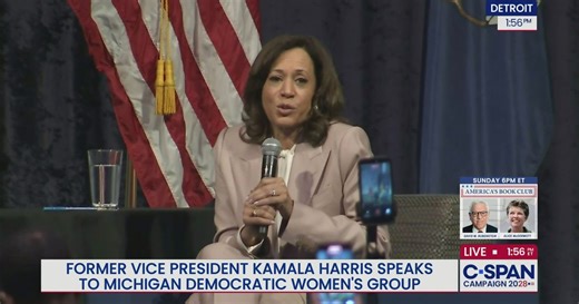 Former Vice President Kamala Harris Speaks at Michigan Democratic Luncheon