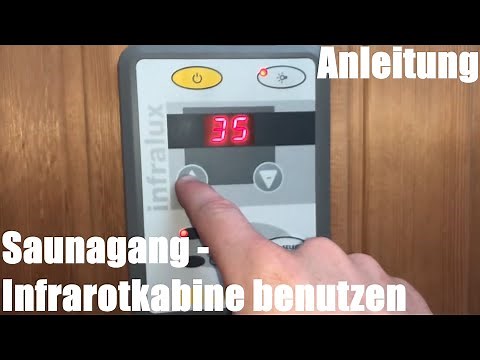 Saunalux Infralux infrared sauna session infrared cabin use and relax complete instructions