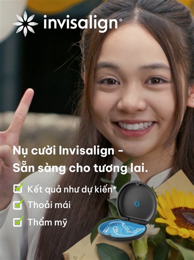 Trước những cánh cửa mới của tương lai, sự tự tin chính là hành trang vững vàng nhất. 🎓 @chudiepanh.2011 đã lựa chọn đồng hành cùng Invisalign để luôn tự tin với nụ cười rạng rỡ nhất: ✨ Thẩm mỹ – Lung linh trong mọi khung hình. ✨ Thoải mái – Tận hưởng trọn vẹn những trải nghiệm rực rỡ. ✨ Kết quả như dự kiến – Yên tâm cho một khởi đầu mới. Bởi nụ cười tự tin của tương lai chính là Invisalign 🩵 💌 Nhắn tin để đặt lịch hẹn với bác sĩ Invisalign ngay hôm nay! #InvisalignSmile #Invisalign #Invisali