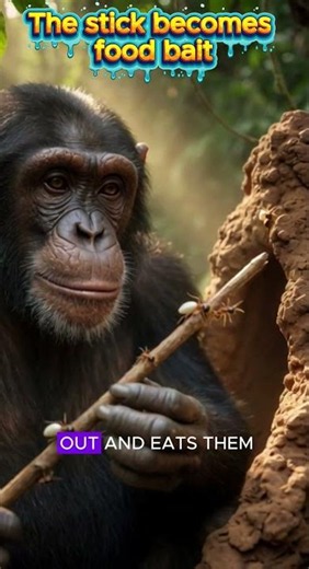 Chimpanzee — The Ape That Fishes for Termites