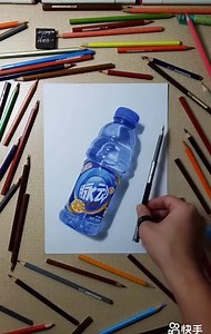 243K views · 7.3K reactions | Unique art Drawing | How to drawing 3D Bottle on The paper #art #painting #draw | ART | Facebook