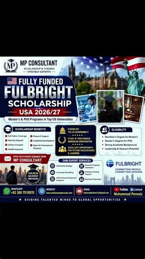 Fully funded scholarships in USA
