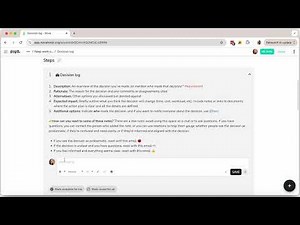 Decision log: Explainer