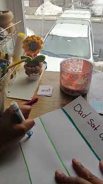 A sight word, exercise, you can try with your kindergartener