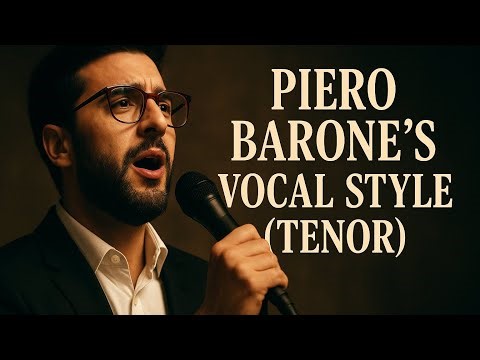 Piero Barone’s vocal style (tenor).