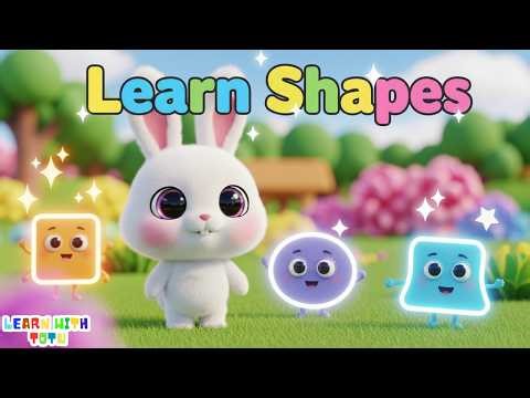 Cute Bunny Learns Shapes 🐰 Circle Square Triangle Song