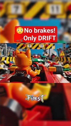 🏎️ Lego Formula Racer Cat’s CRAZY Drift🔥#LegoShorts #legospeedchampions #legoracers #legosupercar
