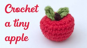 Crochet Apple - Free Mini Amigurumi Pattern - Stella's Yarn Universe