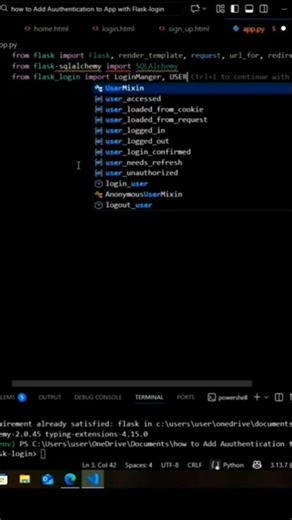 part 4 of adding authentication to App using flask login