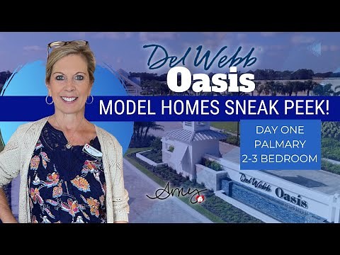 Del Webb Oasis 55+ Model Home Sneak Preview! Day One- Palmary Model Winter Garden, Horizon West, FL