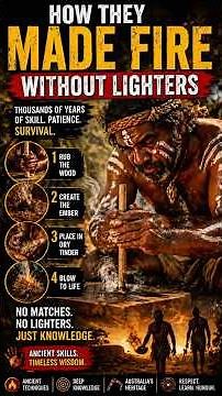 How Aboriginal Australians Made Fire Without Lighters #australia #facts #history #australiadiaries