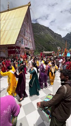 Budhist take bless from maa Chandi❤️ at Machail mata temple 🛕 🙏