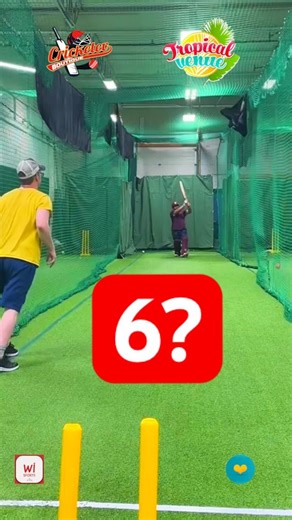 Right hand cricket batting indoor Nets practice