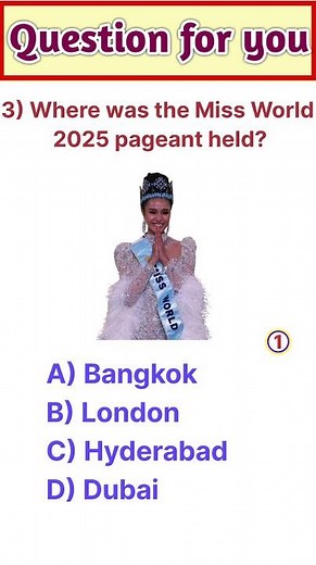 “Miss World 2025 Crowned! You Won’t Believe Who Won 👑🔥”