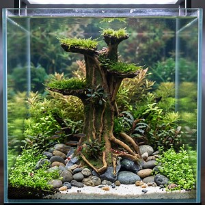 Aquarium Baum Dekoration Wurzel Treibholz Moos Plattform Aquarium Verzierung Aquascape natürliches Dekor - Etsy.de