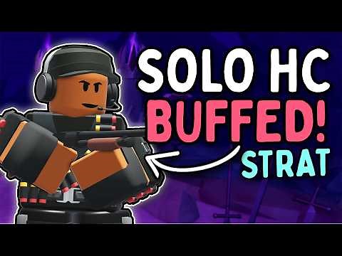 How To Solo Hardcore With OP Shotgunner NO SPECIAL TOWERS + FULL GUIDE | Roblox TDS