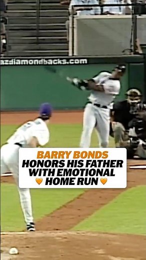 In his 1st game since his dad's passing, Barry Bonds honored his late father, Bobby, by hitting a HR
