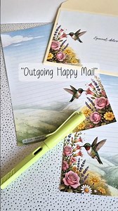 Outgoing happy mail | Free writing paper downloads