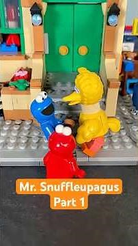 Mr. Snuffleupagus - Part 1 #lego #legostopmotion #sesamestreet #elmo #kermit #toys #funny
