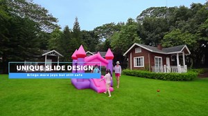 Doctor Dolphin Bounce House, Inflatable Pink Bounce House for Kids 3-6, Bounce House with Slide for Big Kids, Inflatable Bouncy House Bouncy Castle with Blower