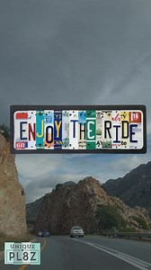 Create your very own sign using license plates from all of your favorite states! Production time is only 7-10 days! Order now at www.uniquepl8z.com | Unique Pl8z License Plate Art | Facebook