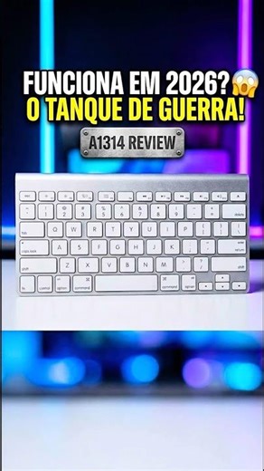 Teclado Apple de 17 Anos em 2026? Vale a pena? 😱 (A1314 Review)