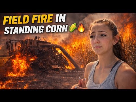 Field Fire in Standing Corn 🌽🔥 | Machine Burned in Minutes!