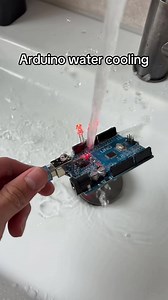 My Arduino uno kept overheating so I’m just cooling it now with some water, ultimate water cooler #daantech #viral #fypツ #meme #arduino techtok