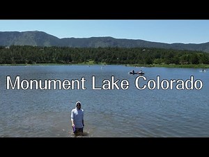 Monument Lake Colorado Perfect Summer Day Drone View