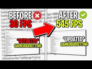 You NEED to See These Changes in GameUserSettings! (Fortnite FPS Boost)