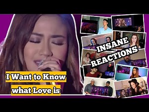 INSANE REACTIONS! | Morissette Amon "I Want to Know what Love is" Cover | Top Reactions Compilation