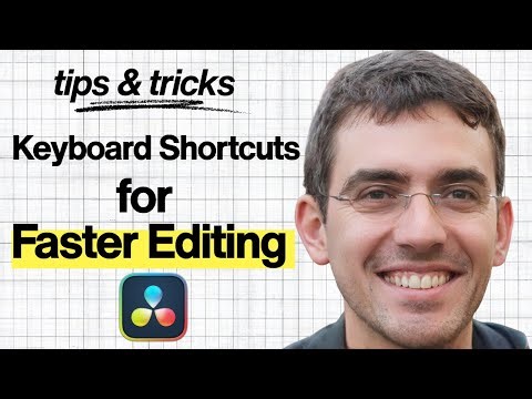 shortcuts for fast edit davinci resolve