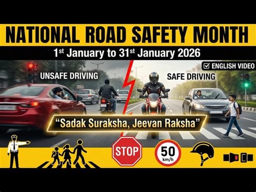 National Road Safety Month - 1st January to 31st January 2026 || Theme -Sadak Suraksha Jeevan Raksha | Hemlata Sharma
